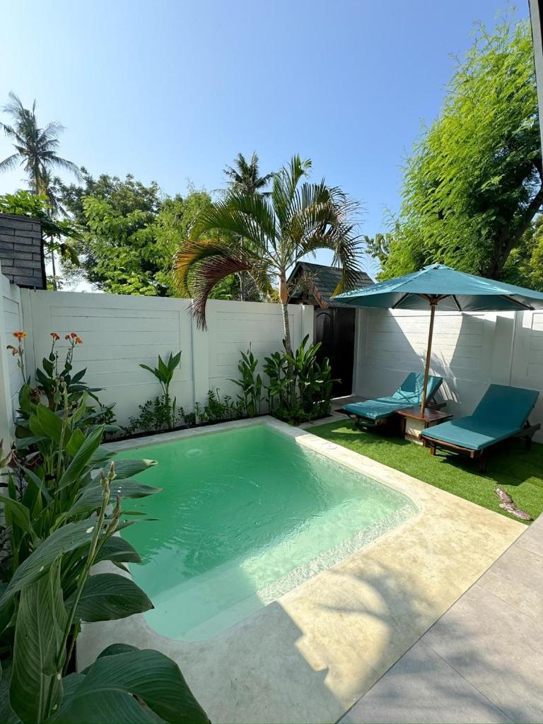 Atties Villa Gili Air Exteriör bild
